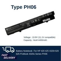 ราคา (ส่งฟรี รับประกัน 1 ปี) HP Battery Notebook แบตเตอรี่โน๊ตบุ๊ก 420 425 4320t 620 625 ProBook 4320s Compaq 320 PH06 ของแท้ (1633851317)