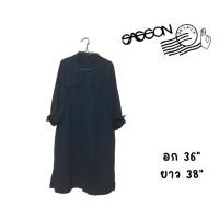 ราคา oo la la sasson เดรสเชิ้ต เสื้อคลุม สีกรมท่า ไซส์ M (21885929063)