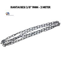 ราคา 2 เมตร 9 มม. ชุบสังกะสีเหล็กโซ่เรือโซ่รั้วกุญแจ 3/8" นิ้ว Eka (45155397988)