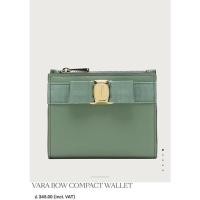 ราคา กระเป๋าสตางค์ สีเขียวเหนียวทรัพย์ Ferragamo wallet ของแท้ 100% ใช้ครั้งเดียว กระเป๋าสตางค์ผู้หญิง กระเป๋าเงิน (17120164807)