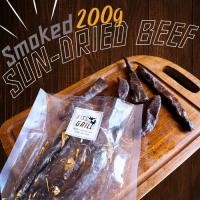 ราคา เนื้อแดดเดียวรมควัน เนื้อเค็มโคขุนโพนยางคำพรีเมี่ยมเกรด smoked sun-dried beef (25393184279)