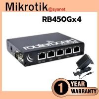 ราคา Mikrotik Router RB450Gx4, ROS LV.5 CPU 4 Core 716MHz Ram 1GB, 5 Port Gigabit ,POE (5575714731)