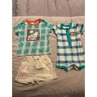 ราคา Preloved (Take All) 2 Set Bohopanna - Basic Set & Ford Playsuit (Disney Chip n Dale Baby Set & Playsuit) ขนาด 6-12 เดือน (27724670927)