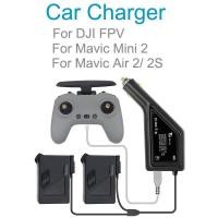 ราคา 3 In 1 Car Charger For DJI FPV Drone Intelligent Battery Charging Hub And For Mavic Air 2/ 2S /Mini2 Multi Car Charger (25853072198)