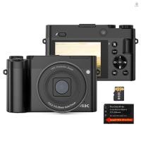 ราคา กล้องดิจิตอล 4เค กล้องวิดีโอดิจิตอล 64MP เลนส์คู่ 2.8 นิ้วหน้าจอ ไอพีเอส ออโต้โฟกัส 16X ซูมดิจิตอล 20 เอฟเฟกต์ตัวกรองแฟลชในตัวแบตเตอรี่ 32กิกะไบต์ การ์ด ไม่ วันเกิดเทศกาล ก (28431823737)