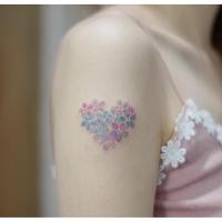 ราคา 风家手 รถ 彩色花瓣桃心韩简约防水纹身贴 890ลมพิเศษมือวาดสีกลีบพีชหัวใจเกาหลีเจน20251203 (50205074996)