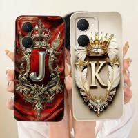 ราคา สําหรับ Vivo Y03 Y03t 4G กรณี Vivo Y18 Y18i Y18e Cool Crown ตัวอักษรฝาครอบ Soft TPU เคสโทรศัพท์สําหรับ Vivo Y28s Y37 Y37 m VivoY37 m Shell (43626972235)