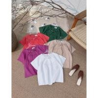 ราคา เสื้อเชือกคอกลมเวอร์ชั่นสวย ผ้าลินินพรีเมียม แอปเปิล ผ้าลินิน (40711460633)