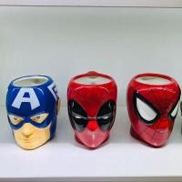 ราคา Spiderman กัปตันอเมริกาถ้วยเซรามิค Iron Man Hulk ถ้วยกาแฟ Batman Mug อะนิเมะถ้วยอาหารเช้า (43304986709)