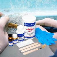 ราคา OceanMaster Fibreglass Dinghy Epoxy Repair Kit ชุดซ่อมเรือไฟเบอร์ (48455348883)