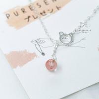 ราคา สร้อยข้อมือเงินแท้92.5% พร้อมส่งสร้อยข้อมือลายหัวแมวห้อยด้วยลูกปัดสีชมพู สร้อยข้อมือเงินแท้92.5% (4879271991)