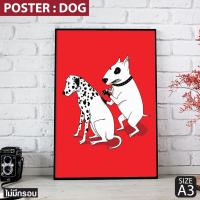 ราคา โปสเตอร์หมาสักลายจุด Poster dog สไตล์มินิมอล สุดกวนไว้ตกแต่งร้าน แต่งบ้าน แต่งห้องสุดน่ารัก (49504929565)