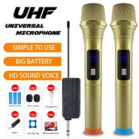 ราคา ไมโครโฟนไร้สาย UHF คาราโอเกะไมโครโฟนไดนามิกไร้สายพร้อมชุดรับและเครื่องส่งสัญญาณไมโครโฟนแบบชาร์จไฟได้ไมโครโฟนแบบพกพา 308B (28133120432)