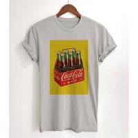 ราคา เสื้อยืดสีเทาวินเทจ ลายโค้ก (9435261423)