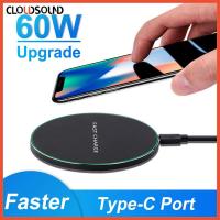 ราคา 60W Wireless Charger Pad สําหรับ iPhone 14 13 12 11 Pro Max X Samsung Xiaomi ชาร์จโทรศัพท์ Induction Fast Charging Dock Station (43871130132)