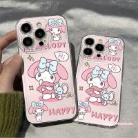 ราคา เคสไอโฟน 12 สำหรับ iPhone 14 16 15 13 11 Pro Max 7 15 16 8 Plus X XR XS Max SE 2020 เมโลดี้น่ารักรองพื้นปกปิดแบบใส (56950125031)