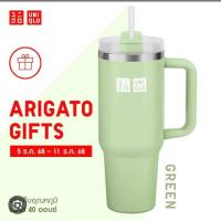 ราคา Uniqlo NEW!!! แก้วสแตนเลสเก็บอุณหภูมิ 40 ออนซ์ ***สีเขียวนะคะ*** (40627213001)