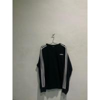 ราคา สเวตเตอร์ Vintage Adidas Sweater เสื้ออาดิดาส สีดำแถบขาว ผ้านิ่มมากครับ (29704742726)