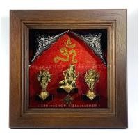 ราคา ของขวัญให้ผู้ใหญ่ ของขวัญมงคล งานเกษียณอายุ ขึ้นบ้านใหม่ พระพิฆเนศ 3 องค์ กรอบรูปไม้สัก ของที่ระลึก ของแต่งบ้าน หรูหรา (7851553898)