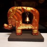 ราคา ช้างทรงเครื่องคล้องกระดิ่ง ช้างแดง ช้างไทย ช้างทรงเครื่อง ช้างกระดิ่ง ช้างไม้ ช้างคล้องระฆัง (3440863108)