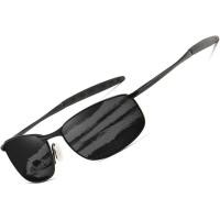 ราคา แว่นกันแดดโพลาไรซ์ Retro กรอบโลหะสี่เหลี่ยมผืนผ้าสำหรับผู้ชาย AEVOGUE AE0395 (51453374081)