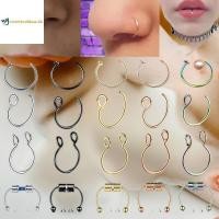 ราคา Tweetwehhno - เครื่องประดับไม่จำเป็นต้องเจาะ: แหวน hoop septum และแหวน c clip lip (29543840065)