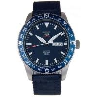 ราคา Seiko 5 Sports Automatic นาฬิกาข้อมือผู้ชาย สีน้ำเงิน สายผ้ารุ่นSRP665K1 (340080820)