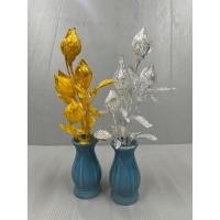 ราคา แจกันดอกไม้ดอกบัวเงิน บัวทอง ดอกบัวตูม-บัวบาน (25384862652)