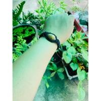 ราคา ข้อมือ หอยเบี้ยเเก้ สายสีดำปรับสายได้ขนาดฟรีไซต์ (11621261368)