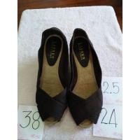 ราคา รองเท้าส้นตึกสีเทาดำralphlauren (20361854370)