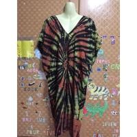 ราคา เดรสมัดย้อม ผ้าสปัน ทรงหลวม (3979283461)