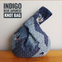 ราคา INDIGO BLUE JAPANESE KNOT BAG ถุงผ้าฝ้ายสไตล์ญี่ปุ่นสีคราม ม้อฮ่อม (6282692422)