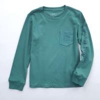 ราคา เสื้อแขนยาวเด็กผู้ใหญ่ผ้าคอตตอนเวียดนามแท้สีเขียวขี้ม้า (55651882434)