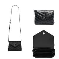 ราคา [พรีเซลล์ยุโรป] Saint Laurent Loulou Toy สายสะพายปรับได้/กระเป๋าสะพายข้าง/กระเป๋าสะพายสีดำ (25022069675)
