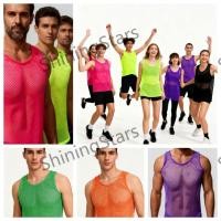 ราคา ShiningStars เสื้อกล้ามชาย แขนกุดโปร่งใส สวมใส่สบาย สำหรับสโมสรและออกกำลังกาย (44468586495)
