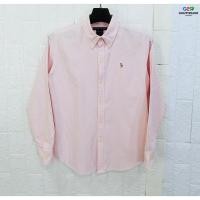 ราคา Ralph Lauren แท้ อก38ญ เสื้อเชิ๊ตแขนยาวลายชมพูขาวสปอต (41618582795)