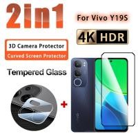ราคา 2 IN 1 ฟิล์มกระจกนิรภัย Vivo Y19S ฟิล์มแก้วสําหรับ Vivo Y19 Pro Y04 Y03t Y03 Y18e Y18 Y18t Y18i Y38 Y36 Y28 Y100 Y77 3D ฟิล์มแก้วป้องกันหน้าจอกล้อง (53105402412)