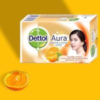 ราคา เดทตอลสบู่ก้อนออร่าแมนดารินออเรนจ์ 125กรัม (19701327787)