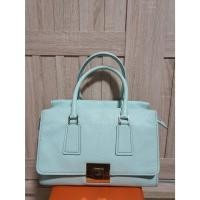 ราคา กระเป๋าถือ Kate Spade แบรนด์แท้ หนังแท้ ใช้ไม่เกิน 2 ครั้ง ใหม่มาก สีเขียวมิ้นท์ เจ้าของขายเอง 1,000 บาท (23448662723)