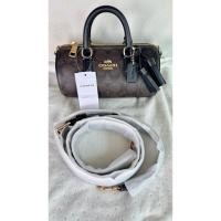 ราคา กระเป๋า Coach CK689 Lacey Crossbody In Signature Canvas IN Brown Black รับประกันของแท้จากอเมริกา 100% (28188405356)