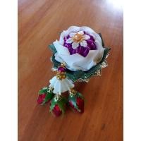 ราคา พานมาลัยจิ๋วริบบิ้น ดอกบัวทัชชวิน (26286952150)