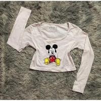 ราคา เสื้อครอปคอเหลี่ยม ลายมิกกี้เมาส์ งานป้าย ELITE (24213193093)