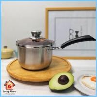 ราคา หม้อ หม้อสแตนเลสมีด้ามจับ หม้อสแตนเลสแบบหนา หม้อสแตนเลสด้ามจับ มีฝาปิด ขนาด 16 ซม. แข็งแรงทนทาน (24534042949)