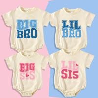 ราคา ชุดบอดี้สูทรอมเปอร์ แขนสั้น พิมพ์ลาย Big Brother Big Sister Little Brother Little Sister สําหรับเด็กทารกแรกเกิด (25771916942)