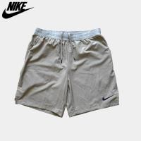 ราคา กางเกงขาสั้นมือสอง nike เอวยืด 32-38 (size L ยุโรป) เอวยืดได้เยอะ เป็นทรง over size สีเบจ ผ้าร่ม (40278550765)