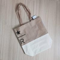 ราคา ของแท้ พร้อมส่ง Starbuck Reserve Beige Ecobag ป้ายแท็กเกาหลี (18872348324)