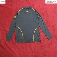 ราคา เสื้อแขนยาว Dry Fit Jersey เสื้อยืดแขนยาว Scelido สีเทาแถบสีส้ม Size M ถึง L (43410553548)