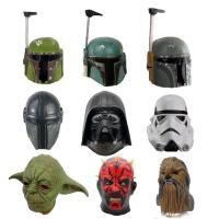 ราคา Star Wars helmet Yoda master mask Mandalorian helmet Bobuffett latex Dartmoor headgear (20193995515)