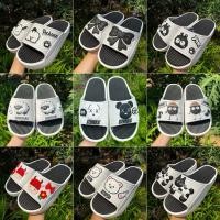 ราคา พร้อมส่ง(มีขนาด36-45) รองเท้าแตะแบบสวมพื้นทูโทน สไตล์เกาหลี ใส่ได้ทั้งหญิงและชาย รองเท้าลายการ์ตูนน่ารัก(แบบสวมทูโทน) (26130310243)