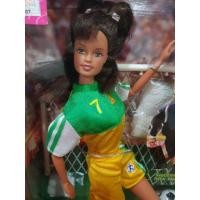 ราคา **กล่องไม่สวย** 1998 BARBIE Mia Hamm Soccer Teresa, Mattel 20207 Doll FIFA Word Cup Mattel #186# (10624892967)